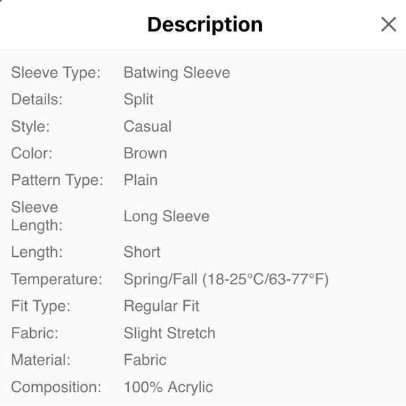 Women's Brown Sweater Cardigan - Picture 6 of 6